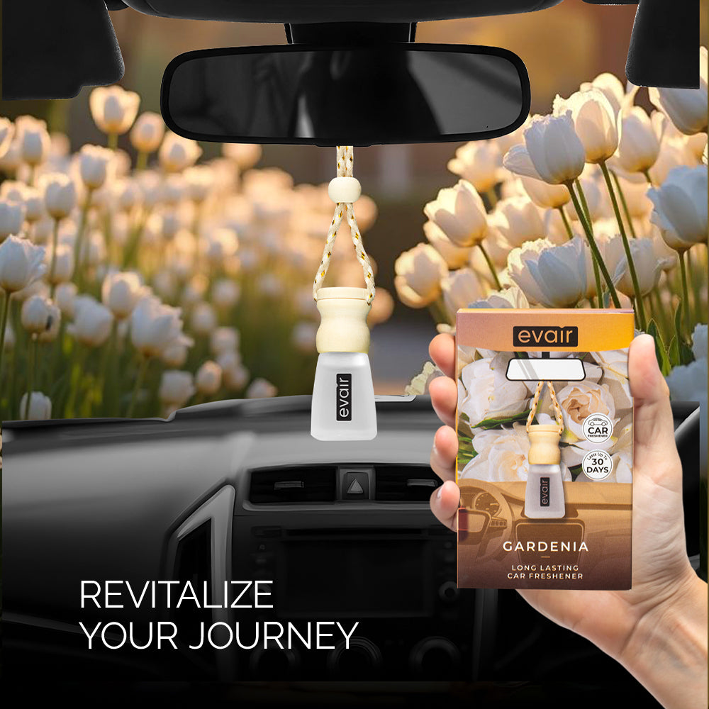EVAIR Hanging Car Air Freshener | 5 ml | made with 100% Essential Oils