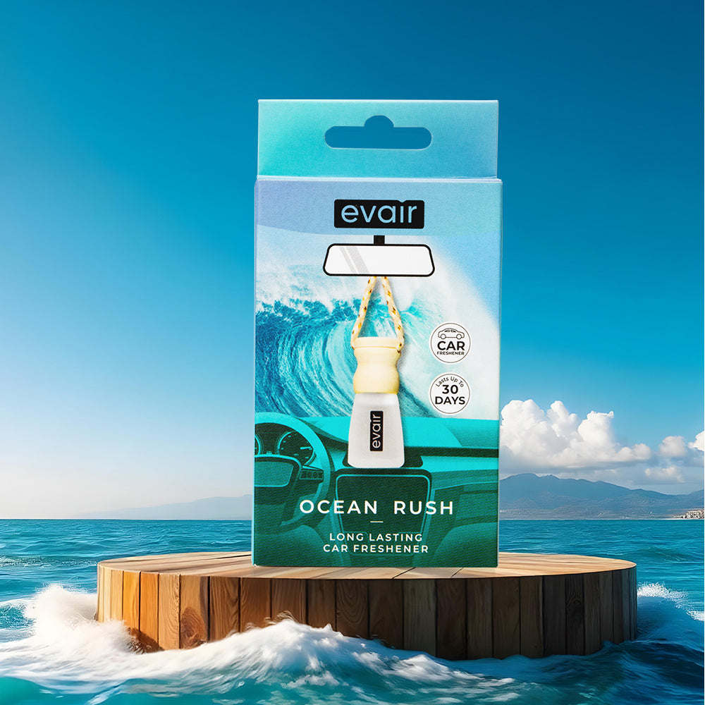 EVAIR Hanging Car Air Freshener | made with 100% Essential Oils| Premium Collection