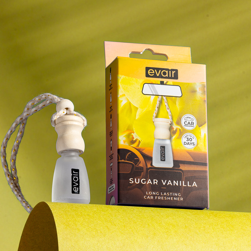 EVAIR Hanging Car Air Freshener | 5 ml | made with 100% Essential Oils