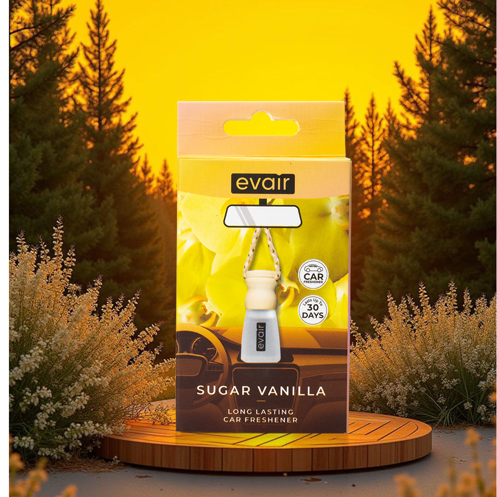 EVAIR Hanging Car Air Freshener | 5 ml | made with 100% Essential Oils