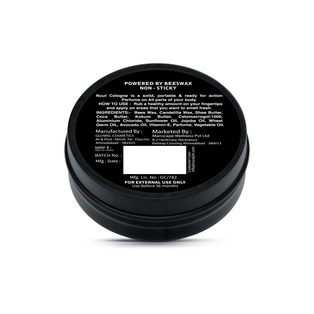Buy Now Nuut Cologne Solid Perfume (50 gm) Online | Everest Health and Nutrition