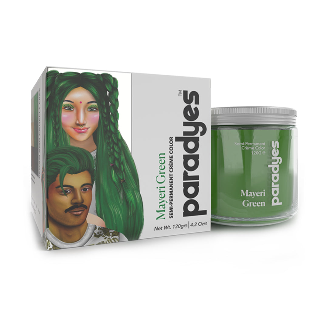 Mayeri Green Classic Collection Semi Permanent Hair Color Jar
