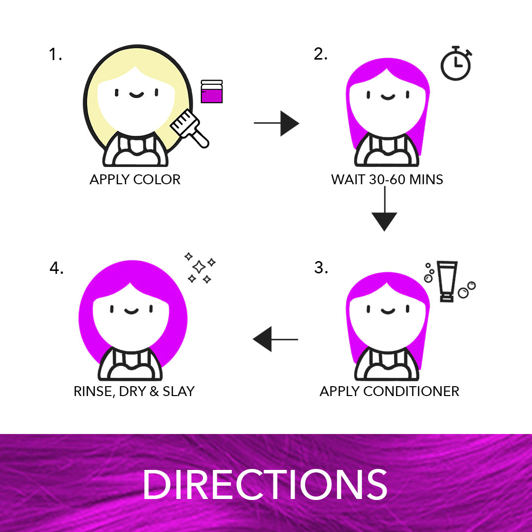 Buy Now Comrii Purple Semi Permanent Hair Color Online