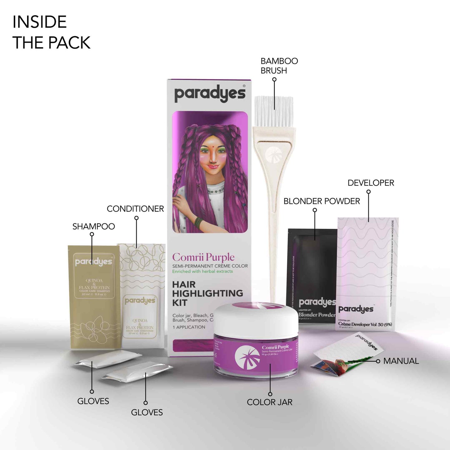 Buy Now Comrii Purple Highlighting Kit Online 