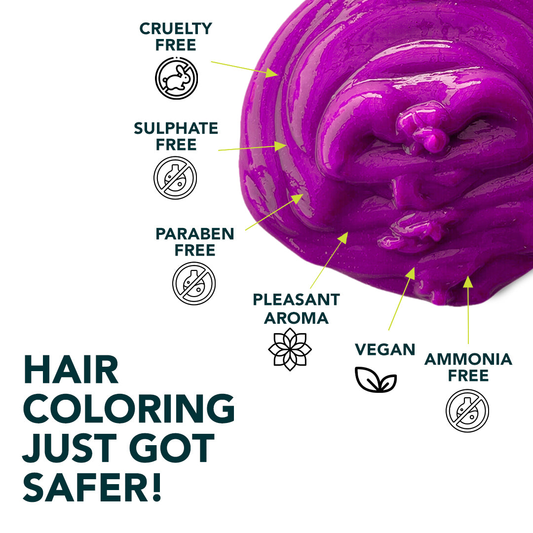 Buy Now Comrii Purple Semi Permanent Hair Color Online