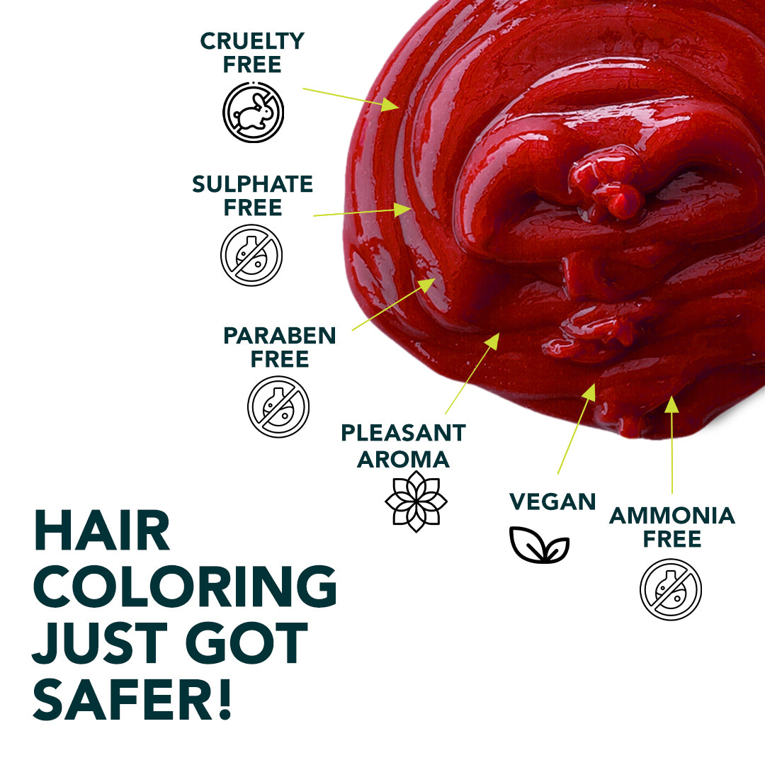 Rubra Red Classic Collection Semi Permanent Hair Color Jar