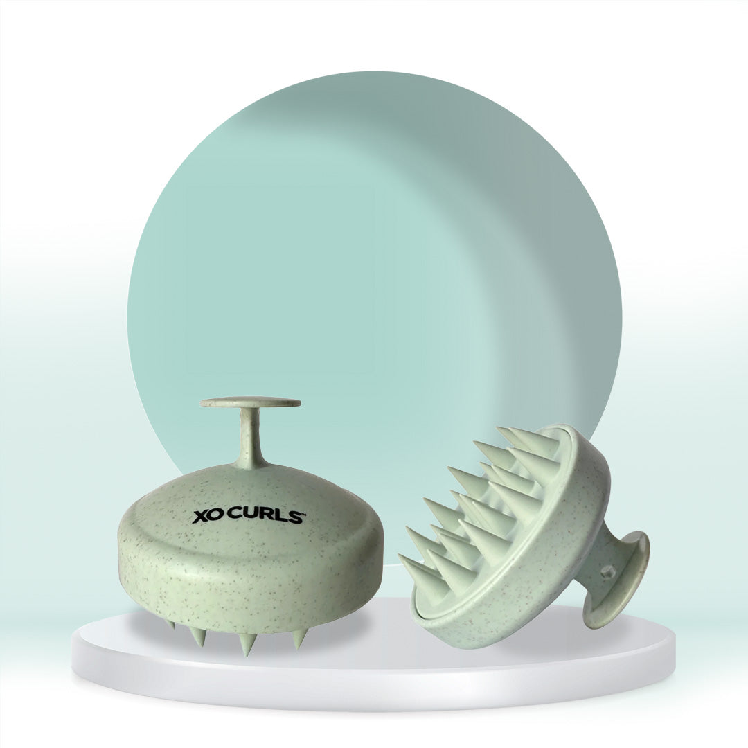 Scalp massaging shampoo brush - Green