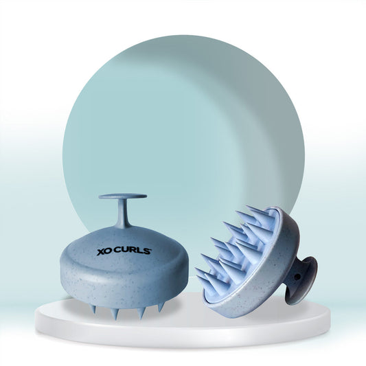 Scalp massaging shampoo brush - Blue