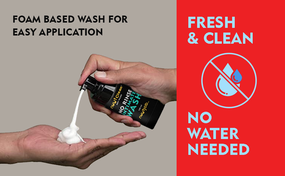 Nuutclean Dry Wash - Rinse Free Formula to refresh your skin in the jiffy (100 ml)