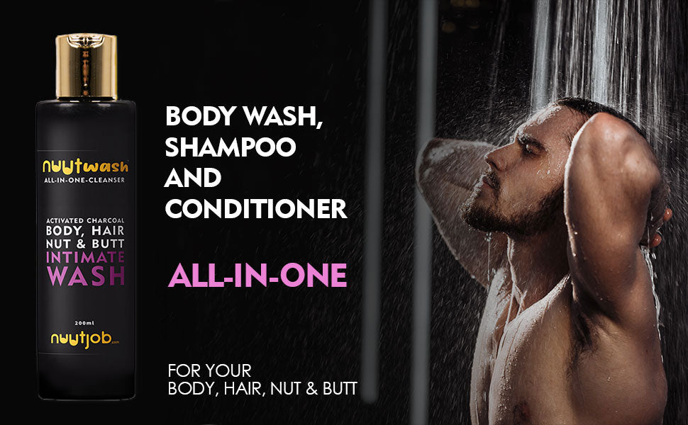 Nuutwash All in one cleanser with activated charcoal and enriched with essential oils (200 ml)