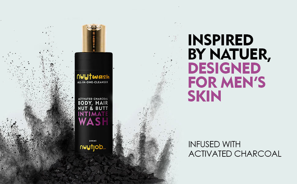 Nuutwash All in one cleanser with activated charcoal and enriched with essential oils (200 ml)