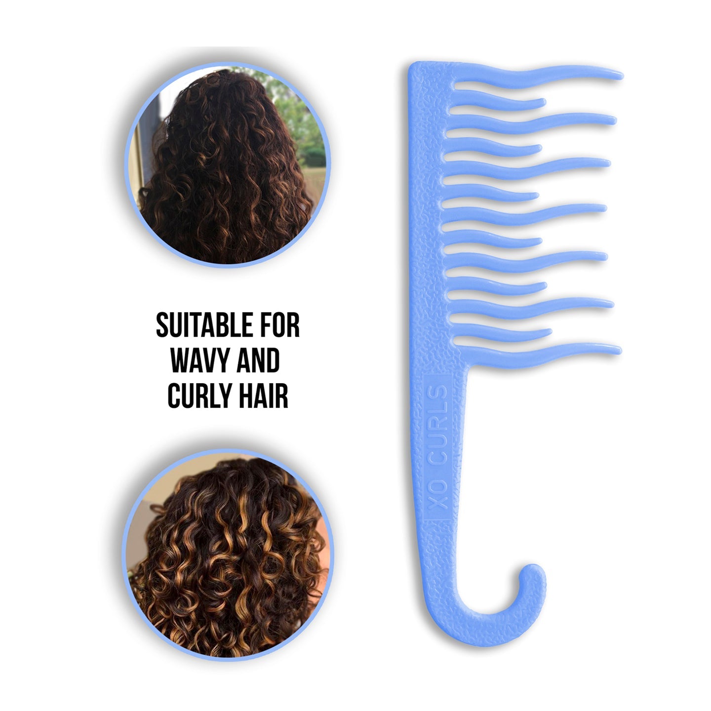 Shower Detangling Comb - Blue