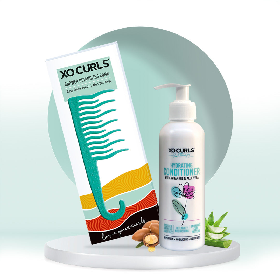 Detangling Comb & Hydrating Conditioner Combo