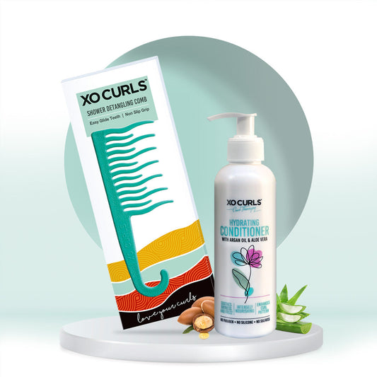Detangling Comb & Hydrating Conditioner Combo