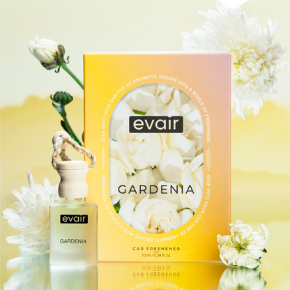 Evair Gardenia Car Perfume with Gardenia Flower