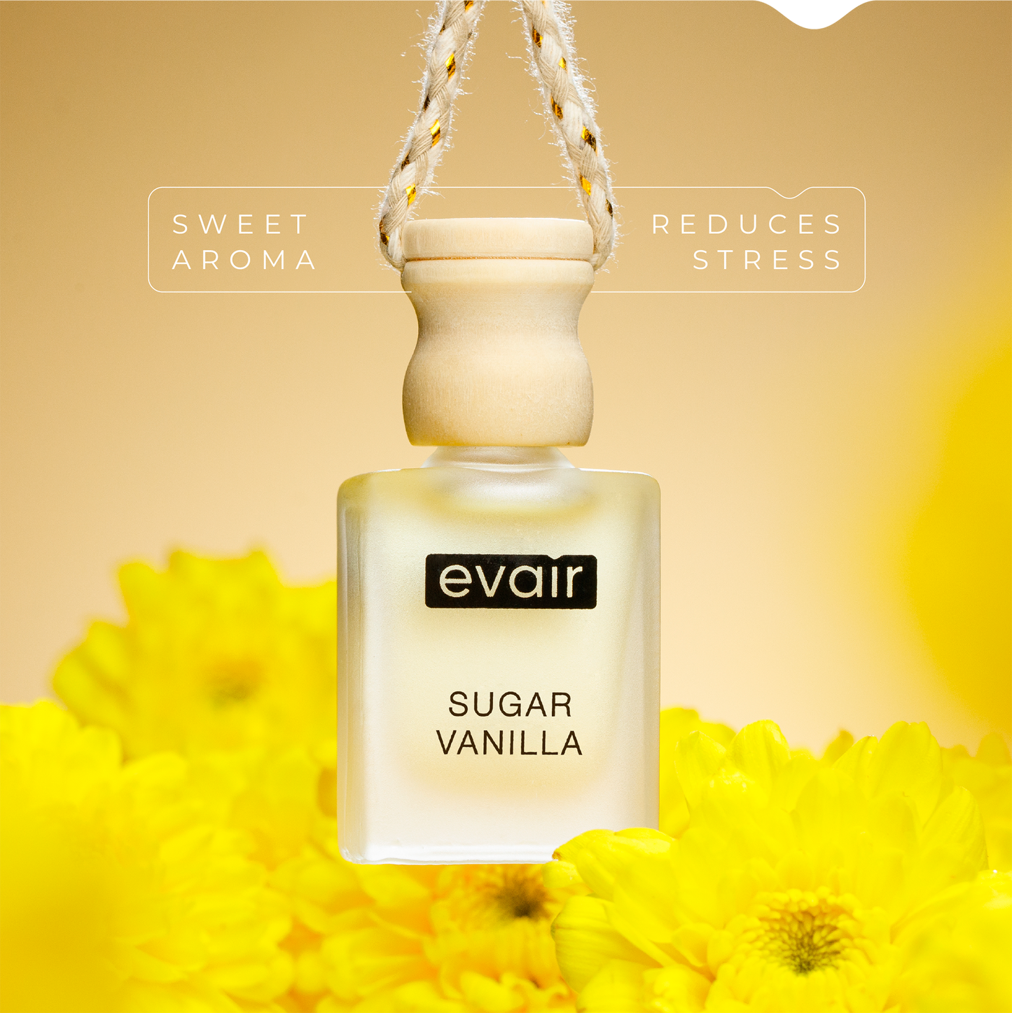 Evair Sugar Vanilla Car Freshener, Pack of 1
