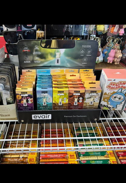 Evair Car Freshener Retail Store Display - 25 units assortment