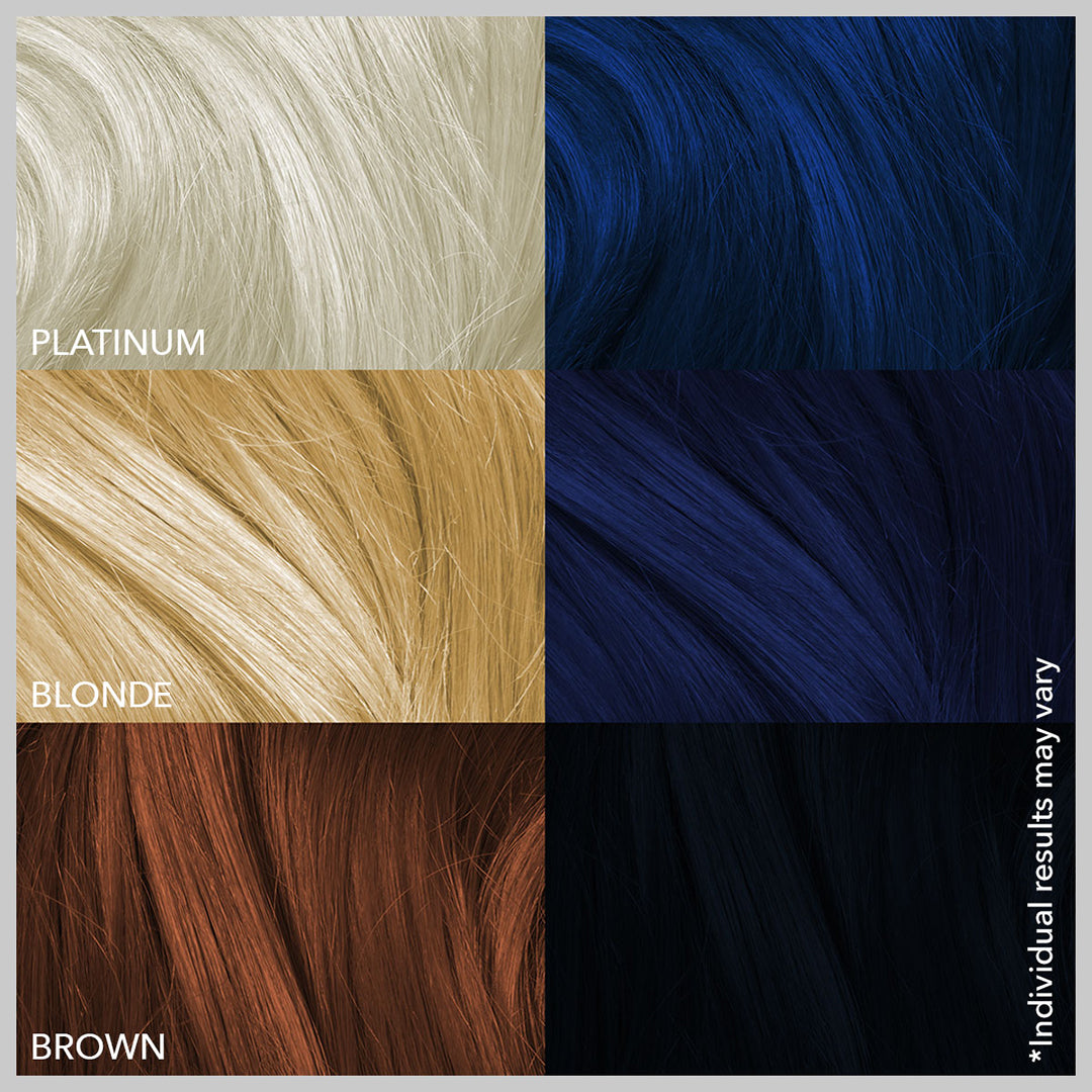 Deep Jewel-Toned Blue Hair Dye Collection
