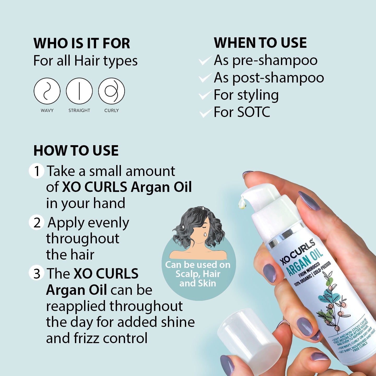 XO Curls Argan Oil